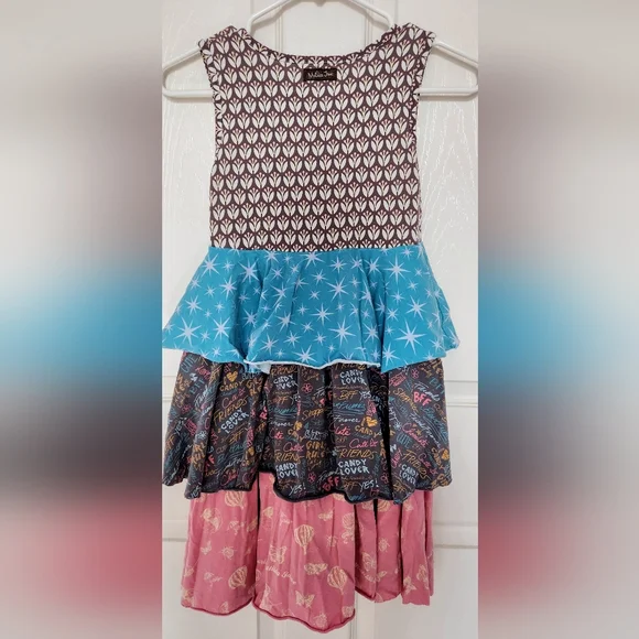 Matilda Jane 'Paint By Numbers' Patterned Layered Dress - Picture 4 of 6